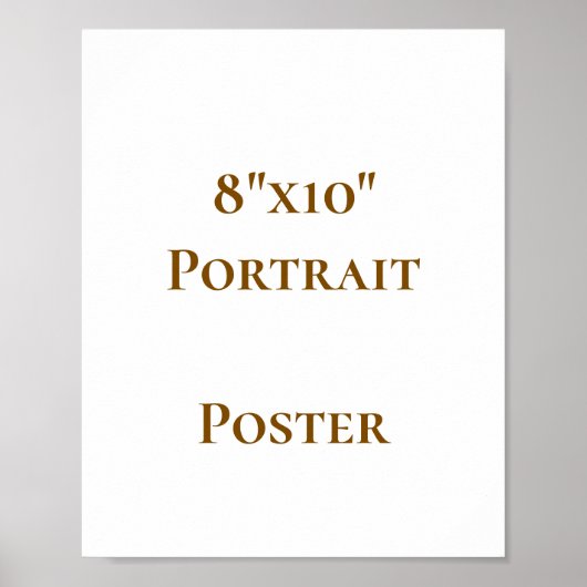 Ontwerp Je Eigen 8"x10" Poster (Voorkant)