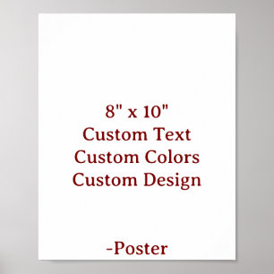 Ontwerp Je Eigen 8" x 10" Mat Poster