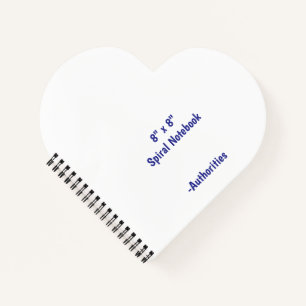 Ontwerp Je Eigen 8" x 8" Spiraal Notebook Notitieboek