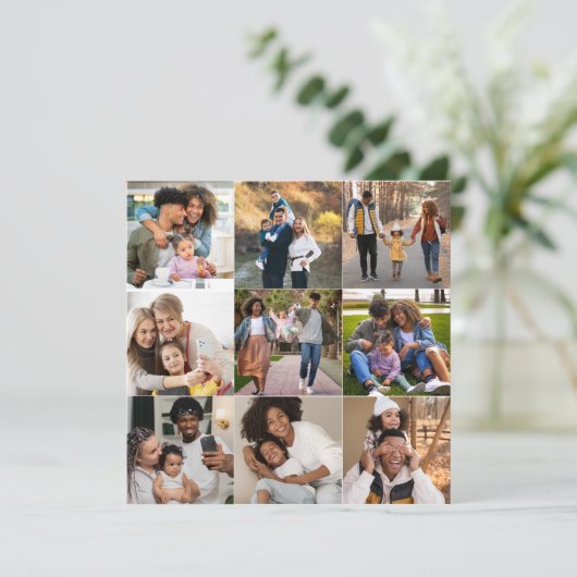 Ontwerp je eigen 9 fotocollage (Staand voorkant)