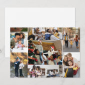 Ontwerp je eigen 9 fotocollage aankondiging (Voorkant / Achterkant)