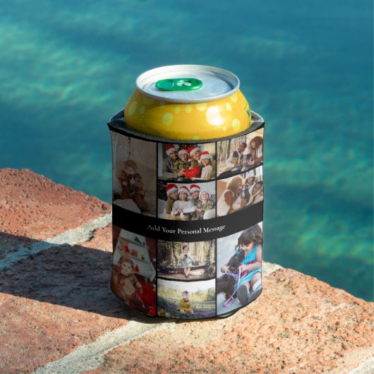 Ontwerp je eigen 9 fotocollage blikjeskoeler (Insitu Zwembad)