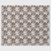Ontwerp je eigen 9 fotocollage cadeaupapier (Vlak)