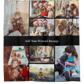 Ontwerp je eigen 9 fotocollage douchegordijn (Voorkant)