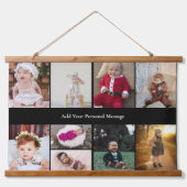 Ontwerp je eigen 9 fotocollage hangend wandkleed (Voorkant)