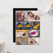 Ontwerp je eigen 9 fotocollage kaart (Voorkant / Achterkant in situ)