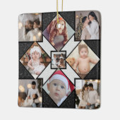 Ontwerp je eigen 9 fotocollage keramisch ornament (Links)