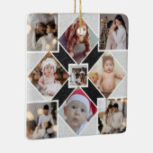 Ontwerp je eigen 9 fotocollage keramisch ornament (Rechts)