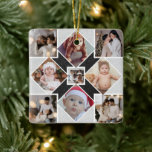 Ontwerp je eigen 9 fotocollage keramisch ornament<br><div class="desc">Pas je fotografie aan. U kunt dit aangepaste product maken voor speciale gelegenheden zoals bruiloften,  verjaardagen,  kerst,  Feestdagen,  gedenktekens,  Afstuderen,  Jubilea en meer. Het kan ook worden gegeven aan je beste vriend,  goede vriend,  familie en familieleden.</div>