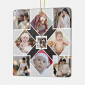 Ontwerp je eigen 9 fotocollage keramisch ornament (Links)