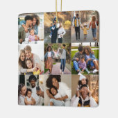 Ontwerp je eigen 9 fotocollage keramisch ornament (Links)