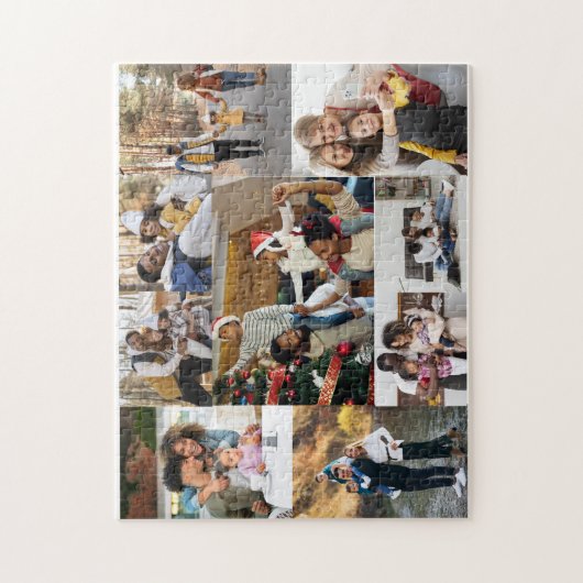 Ontwerp je eigen 9 fotocollage legpuzzel (Verticaal)