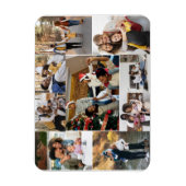 Ontwerp je eigen 9 fotocollage magneet (Verticaal)