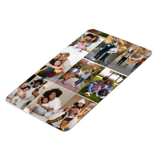 Ontwerp je eigen 9 fotocollage magneet (Linkerzijde)