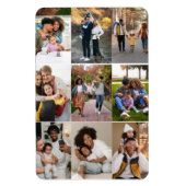 Ontwerp je eigen 9 fotocollage magneet (Verticaal)