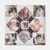 Ontwerp je eigen 9 fotocollage magneet (Voorkant)