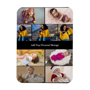 Ontwerp je eigen 9 fotocollage magneet