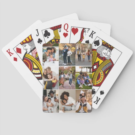 Ontwerp je eigen 9 fotocollage pokerkaarten (Achterkant)