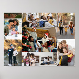 Ontwerp je eigen 9 fotocollage poster