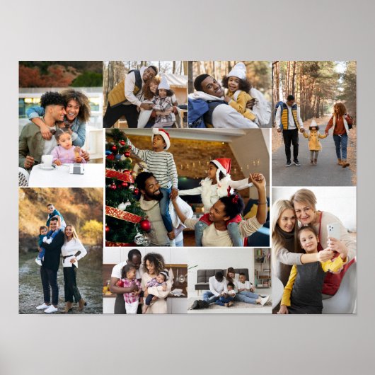 Ontwerp je eigen 9 fotocollage poster (Voorkant)