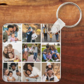Ontwerp je eigen 9 fotocollage sleutelhanger (Achterkant)