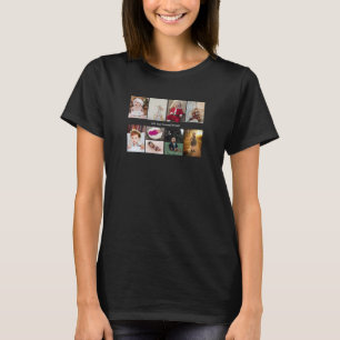 Ontwerp je eigen 9 fotocollage t-shirt