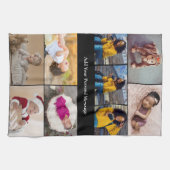 Ontwerp je eigen 9 fotocollage theedoek (Horizontaal)