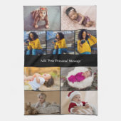 Ontwerp je eigen 9 fotocollage theedoek (Verticaal)