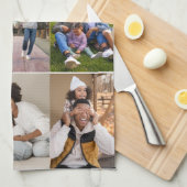 Ontwerp je eigen 9 fotocollage theedoek (Quarter Fold)