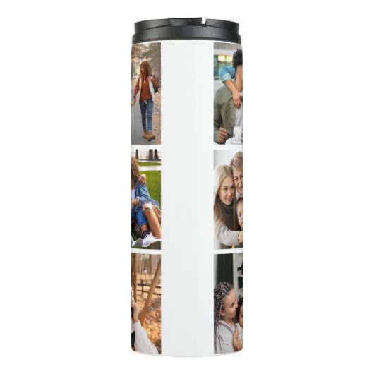 Ontwerp je eigen 9 fotocollage thermosbeker (Achterkant)