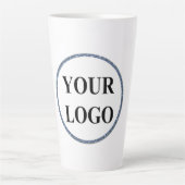 Ontwerp je eigen aandenken Maak het zelf Logo Latte Mok (Voorkant)