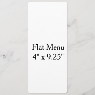 Ontwerp Je Eigen aangepaste 10 x 23,5 cm Platte Me Menu
