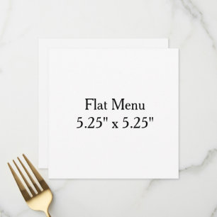 Ontwerp je eigen aangepaste 5.25" x 5.25" platte m menu