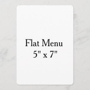 Ontwerp Je Eigen aangepaste 5" x 7" ronde Platte M Menu