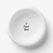 Ontwerp Je Eigen Aangepaste 7" Papieren Kommen (Voorkant)
