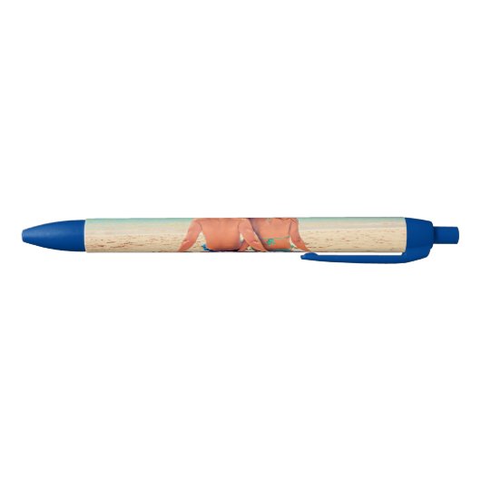 Ontwerp Je Eigen Aangepaste Fotopen Geschenk Blauwe Inkt Pen (Bodem)
