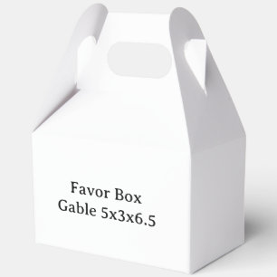 Ontwerp Je Eigen aangepaste Gevel 5x3x6.5 Bedankdoosjes