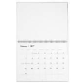 Ontwerp je eigen aangepaste kalender per jaar (Feb 2027)