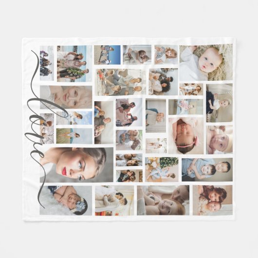 Ontwerp je eigen aangepaste liefde Gepersonaliseer Fleece Deken (Voorkant (Horizontaal))