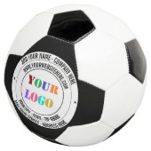 Ontwerp Je Eigen Aangepaste Logo en Tekst Voetbal (Drie kwart)