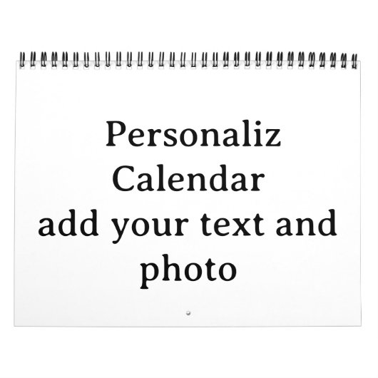 Ontwerp Je Eigen aangepaste Medium Klassieke Frame Kalender (Hoes)