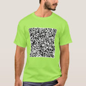Ontwerp je eigen aangepaste QR-code T-shirt Grappi (Voorkant)