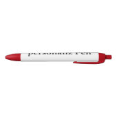 Ontwerp je eigen aangepaste Rode Zwarte Inkt Pen (Bodem)