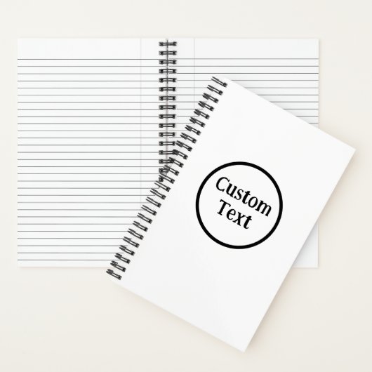 Ontwerp Je Eigen Aangepaste Spiraal Notitieboek (Binnen)