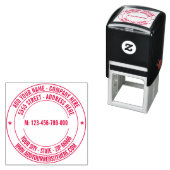 Ontwerp Je Eigen Adres Ronde Zelfinkende Stempel (In situ)