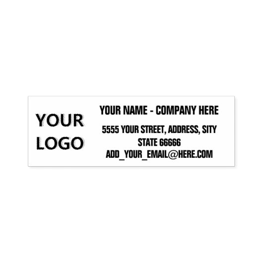 Ontwerp je eigen adres Zelfinktstempel en Logo Zelfinktende Stempel (Design)