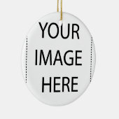 Ontwerp je eigen baby Bodysuit Keramisch Ornament (Rechts)