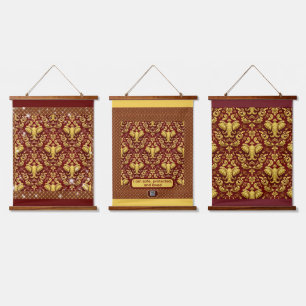 Ontwerp je eigen barokke mandala-geïnspireerde oli hangend wandkleed