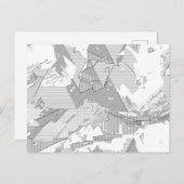 Ontwerp je eigen bedankkaarten reisherinneringen briefkaart (Voorkant / Achterkant)