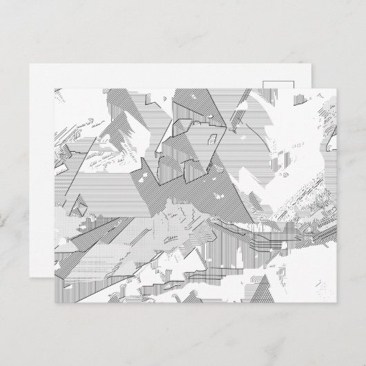 Ontwerp je eigen bedankkaarten reisherinneringen briefkaart (Voorkant / Achterkant)